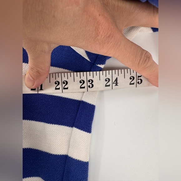 Polo Ralph Lauren Men’s Polo Shirt Blue White Striped Large - Picture 4 of 5